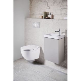 Сет AZARIO Fora AZ-8010-1000+AZ-8200-0010+AZ-0017 E-R инсталляция с панелью смыва + унитаз с сиденьем микролифт+ клавиша 0010, хром матовый